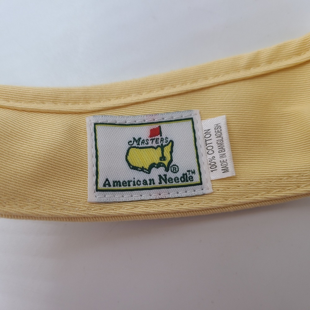 Women Masters Visor Hat Adjustable American Needle Yellow Green Golf Ladies Fit - Picture 11 of 11